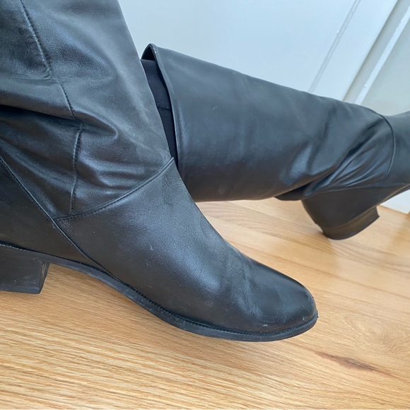 Vintage Mister Shoes leather slouchy pirate 80’s prince boots womens 9 HALLOWEEN - Picture 7 of 15